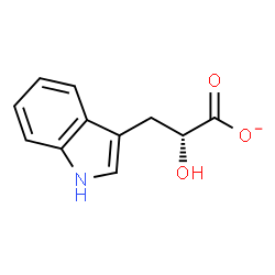 ChemSpider 2D Image | (2R)-2-Hydroxy-3-(1H-indol-3-yl)propanoate | C11H10NO3