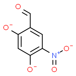 ChemSpider 2D Image | 4-Formyl-6-nitro-1,3-benzenediolate | C7H3NO5
