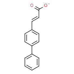 ChemSpider 2D Image | (2E)-3-(4-Biphenylyl)acrylate | C15H11O2