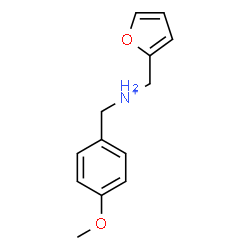ChemSpider 2D Image | 2-Furyl-N-(4-methoxybenzyl)methanaminium | C13H16NO2