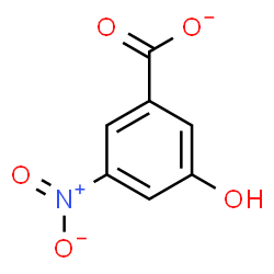 ChemSpider 2D Image | 3-Hydroxy-5-nitrobenzoate | C7H4NO5