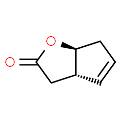 ChemSpider 2D Image | (3aS,6aS)-3,3a,6,6a-Tetrahydro-2H-cyclopenta[b]furan-2-one | C7H8O2