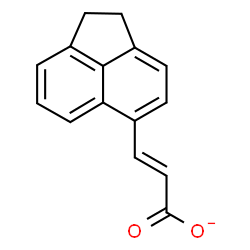 ChemSpider 2D Image | (2E)-3-(1,2-Dihydro-5-acenaphthylenyl)acrylate | C15H11O2