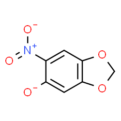 ChemSpider 2D Image | 6-Nitro-1,3-benzodioxol-5-olate | C7H4NO5