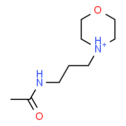 ChemSpider 2D Image | 4-(3-Acetamidopropyl)morpholin-4-ium | C9H19N2O2