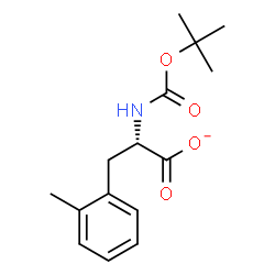 ChemSpider 2D Image | (2S)-3-(2-Methylphenyl)-2-({[(2-methyl-2-propanyl)oxy]carbonyl}amino)propanoate | C15H20NO4