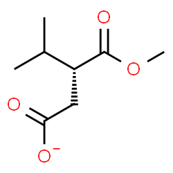 ChemSpider 2D Image | (3R)-3-(Methoxycarbonyl)-4-methylpentanoate | C8H13O4