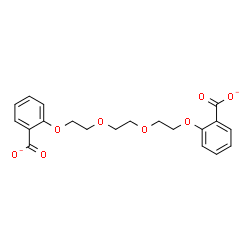 ChemSpider 2D Image | 2,2'-[1,2-Ethanediylbis(oxy-2,1-ethanediyloxy)]dibenzoate | C20H20O8