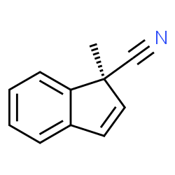 ChemSpider 2D Image | (1S)-1-Methyl-1H-indene-1-carbonitrile | C11H9N