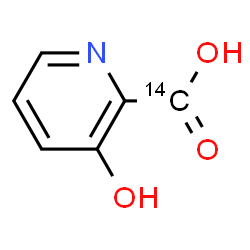 ChemSpider 2D Image | 3-Hydroxy-2-pyridine(~14~C)carboxylic acid | C514CH5NO3