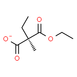 ChemSpider 2D Image | (2R)-2-(Ethoxycarbonyl)-2-methylbutanoate | C8H13O4