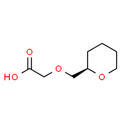 ChemSpider 2D Image | [(2R)-Tetrahydro-2H-pyran-2-ylmethoxy]acetic acid | C8H14O4