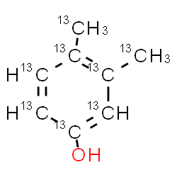 ChemSpider 2D Image | 3,4-Bis[(~13~C)methyl](~13~C_6_)phenol | 13C8H10O