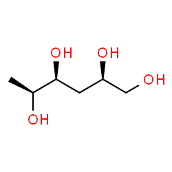 ChemSpider 2D Image | 1,4-Dideoxy-L-arabino-hexitol | C6H14O4