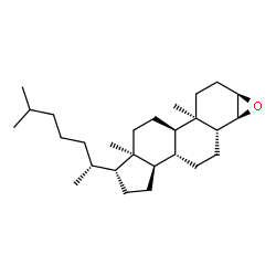 ChemSpider 2D Image | (3beta,4alpha,5beta,10alpha,14beta)-3,4-Epoxycholestane | C27H46O