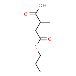 ChemSpider 2D Image | 2-Methyl-4-oxo-4-propoxybutanoic acid | C8H14O4