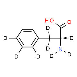 ChemSpider 2D Image | L-(N,N,alpha,beta,beta,2,3,4-~2~H_8_)Phenylalanine | C9H3D8NO2