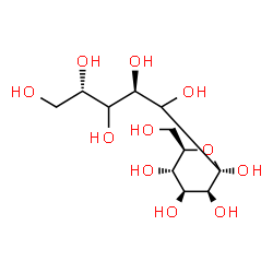 ChemSpider 2D Image | (2R,4S)-1-[(2R,3S,4S,5S,6R)-2,3,4,5-Tetrahydroxy-6-(hydroxymethyl)tetrahydro-2H-pyran-2-yl]-1,2,3,4,5-pentanepentol (non-preferred name) | C11H22O11