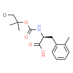 ChemSpider 2D Image | 2-Methyl-N-({[2-methyl(1-~2~H_1_)-2-propanyl]oxy}carbonyl)-L-phenylalanine | C15H20DNO4