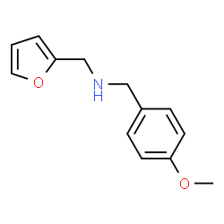 ChemSpider 2D Image | Furan-2-ylmethyl-(4-methoxy-benzyl)-amine | C13H15NO2