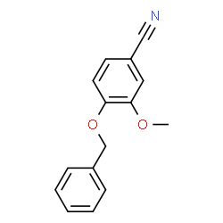 ChemSpider 2D Image | 4-Benzyloxy-3-methoxy-benzonitrile | C15H13NO2