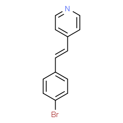 ChemSpider 2D Image | 4-(4-bromostyryl)pyridine | C13H10BrN