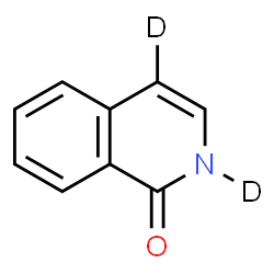ChemSpider 2D Image | 1(2H)-(2,4-~2~H_2_)Isoquinolinone | C9H5D2NO