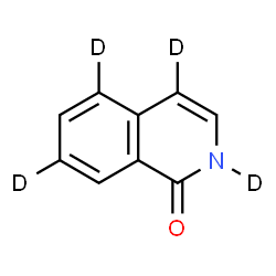 ChemSpider 2D Image | 1(2H)-(2,4,5,7-~2~H_4_)Isoquinolinone | C9H3D4NO