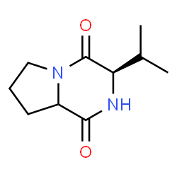 ChemSpider 2D Image | (3R)-3-Isopropylhexahydropyrrolo[1,2-a]pyrazine-1,4-dione | C10H16N2O2