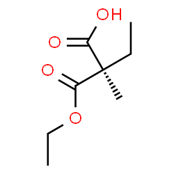 ChemSpider 2D Image | (2R)-2-(Ethoxycarbonyl)-2-methylbutanoic acid | C8H14O4