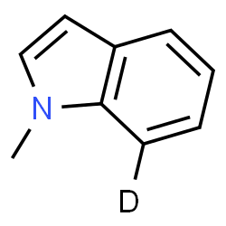 ChemSpider 2D Image | 1-Methyl(7-~2~H)-1H-indole | C9H8DN