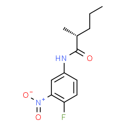 ChemSpider 2D Image | (2R)-N-(4-Fluoro-3-nitrophenyl)-2-methylpentanamide | C12H15FN2O3