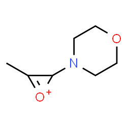 ChemSpider 2D Image | 3-Methyl-2-(4-morpholinyl)-2H-oxirenium | C7H12NO2