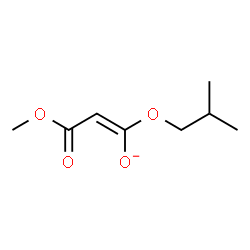 ChemSpider 2D Image | (1E)-1-Isobutoxy-3-methoxy-3-oxo-1-propen-1-olate | C8H13O4