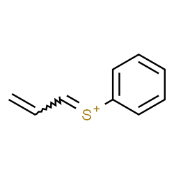 ChemSpider 2D Image | (E)-Phenyl(2-propen-1-ylidene)sulfonium | C9H9S