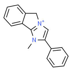 ChemSpider 2D Image | 1-Methyl-2-phenyl-1,5-dihydroimidazo[2,1-a]isoindol-4-ium | C17H15N2