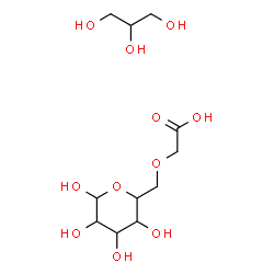ChemSpider 2D Image | 6-O-(Carboxymethyl)hexopyranose - 1,2,3-propanetriol (1:1) | C11H22O11