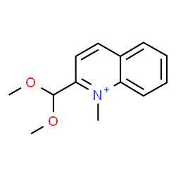 ChemSpider 2D Image | 2-(Dimethoxymethyl)-1-methylquinolinium | C13H16NO2