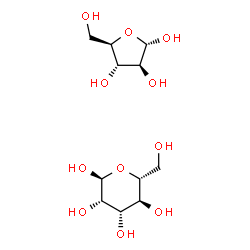ChemSpider 2D Image | alpha-D-Arabinofuranose - alpha-D-mannopyranose (1:1) | C11H22O11