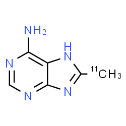 ChemSpider 2D Image | 8-(~11~C)Methyl-7H-purin-6-amine | C511CH7N5