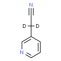ChemSpider 2D Image | 2,2-dideuterio-2-(3-pyridyl)acetonitrile | C7H4D2N2