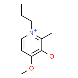 ChemSpider 2D Image | 4-Methoxy-2-methyl-1-propyl-3-pyridiniumolate | C10H15NO2
