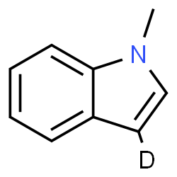 ChemSpider 2D Image | 1-Methyl(3-~2~H)-1H-indole | C9H8DN