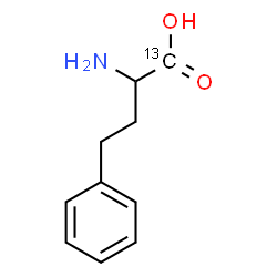 ChemSpider 2D Image | 2-Amino-4-phenyl(1-~13~C)butanoic acid | C913CH13NO2