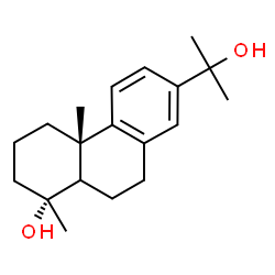 ChemSpider 2D Image | (1R,4aS)-7-(2-Hydroxy-2-propanyl)-1,4a-dimethyl-1,2,3,4,4a,9,10,10a-octahydro-1-phenanthrenol | C19H28O2