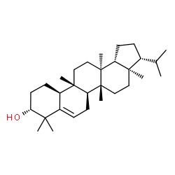 ChemSpider 2D Image | (3R,3aR,5aR,5bS,9R,11aS,11bR,13aS,13bR)-3-Isopropyl-3a,5a,8,8,11b,13a-hexamethyl-2,3,3a,4,5,5a,5b,6,8,9,10,11,11a,11b,12,13,13a,13b-octadecahydro-1H-cyclopenta[a]chrysen-9-ol | C30H50O