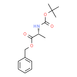 ChemSpider 2D Image | Benzyl N-{[(2-methyl-2-propanyl)oxy]carbonyl}-D-alaninate | C15H21NO4