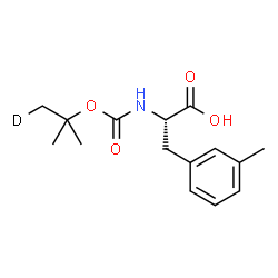 ChemSpider 2D Image | 3-Methyl-N-({[2-methyl(1-~2~H_1_)-2-propanyl]oxy}carbonyl)-L-phenylalanine | C15H20DNO4