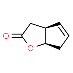 ChemSpider 2D Image | (3aS,6aR)-3,3a,6,6a-Tetrahydro-2H-cyclopenta[b]furan-2-one | C7H8O2