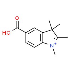 ChemSpider 2D Image | 5-Carboxy-1,2,3,3-tetramethyl-3H-indolium | C13H16NO2
